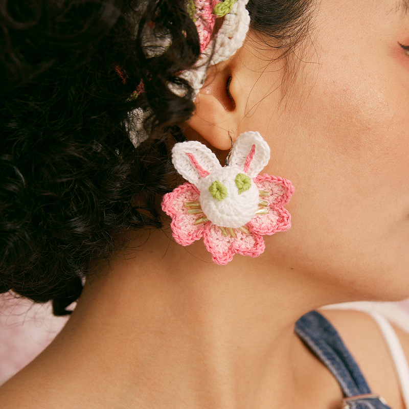 Sakura Rabbit Earrings