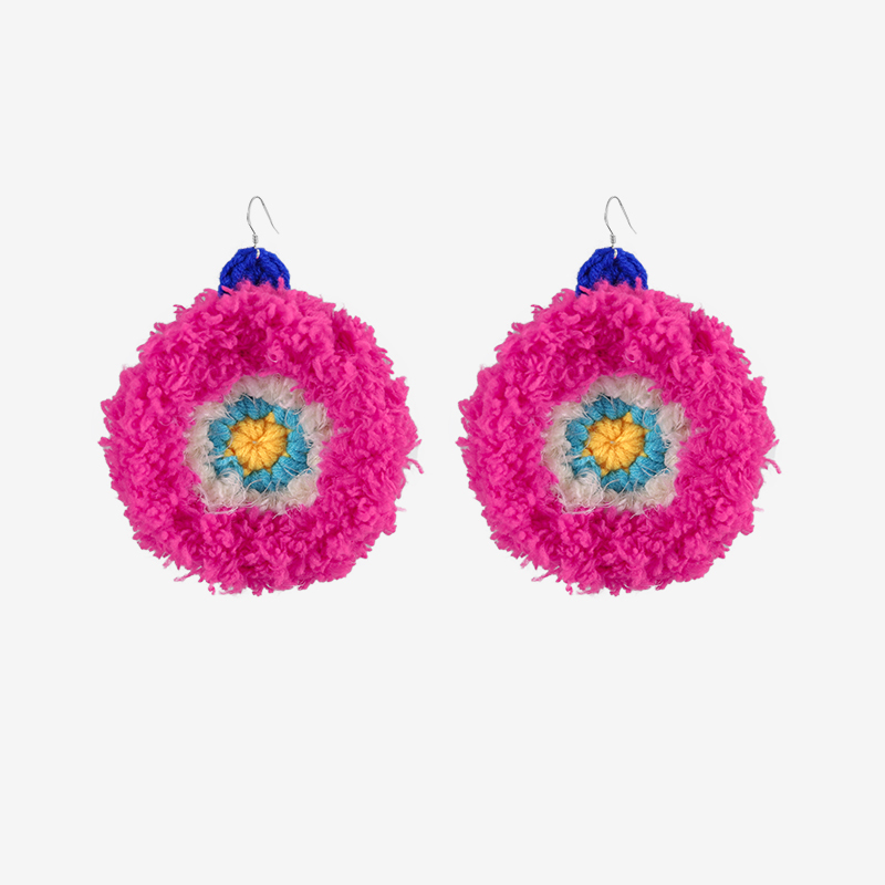 Handmade fashion earrings Soft hoop earrings-feeky