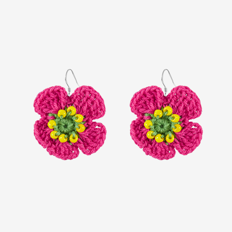 Handmade fashion earrings Flower earrings-feeky