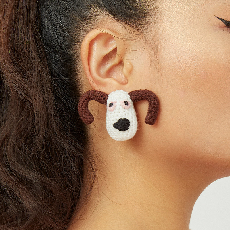 Dog earrings