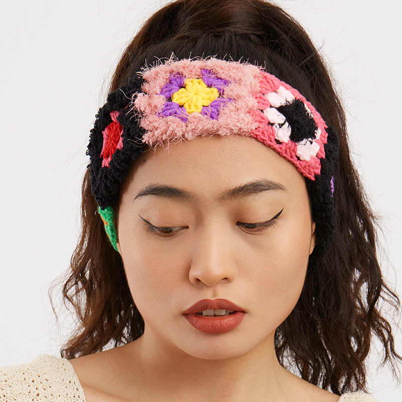 Hand-Crocheted | Black Headband- Artisan Hand-Crocheted--feeky-Unique Sustainable Fashion