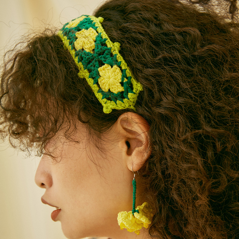 Rapeseed flower headband