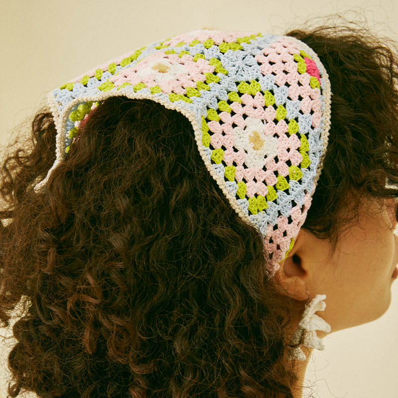 handmade jewelry  unique accessories Taiping flower  headscarf-feeky