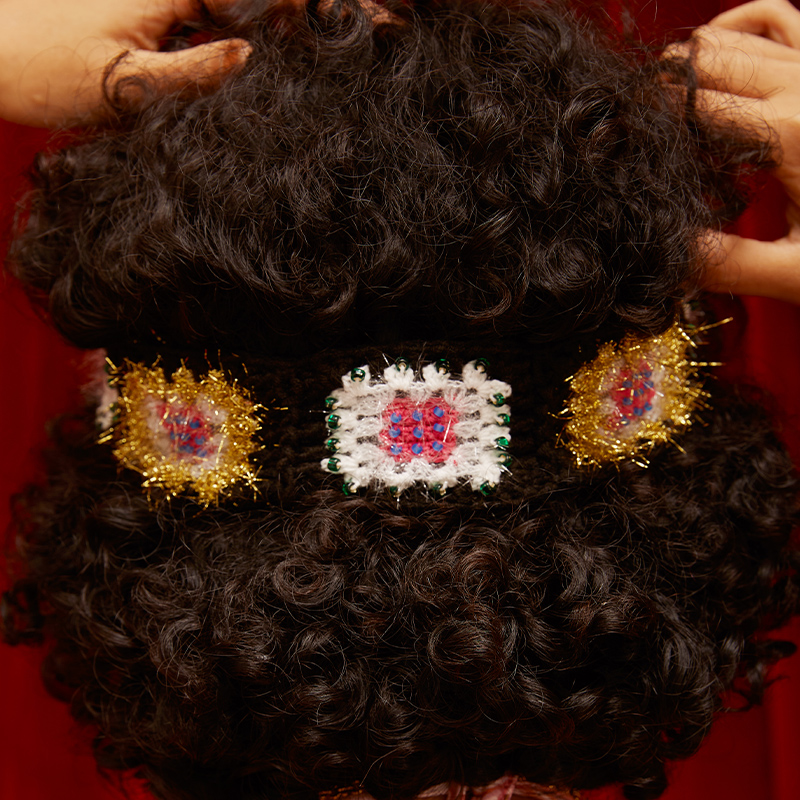 Hand-Crocheted | Shiny Headband- Artisan Hand-Crocheted--feeky-Unique Sustainable Fashion