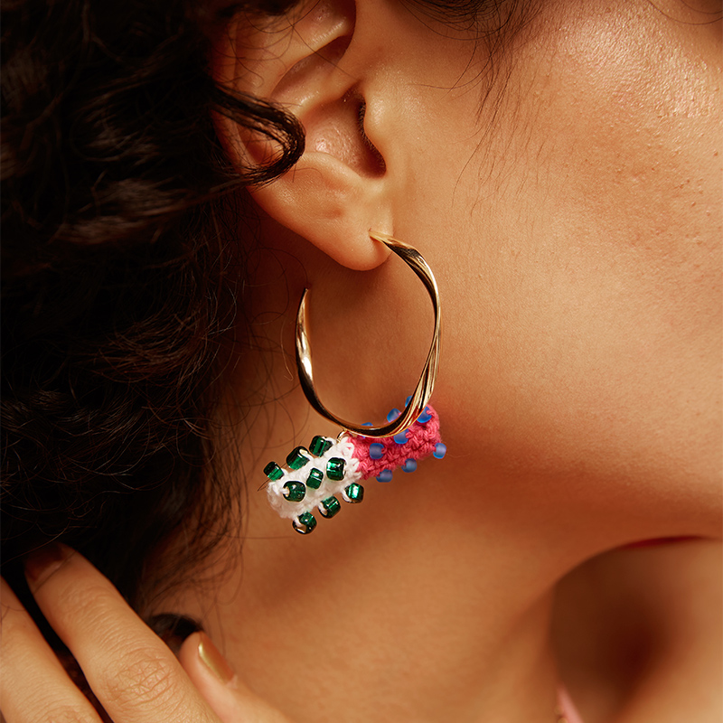  Micro-Crochet | Fun Pill Earrings- Artisan Hand-Crocheted--feeky-Unique Sustainable Fashion