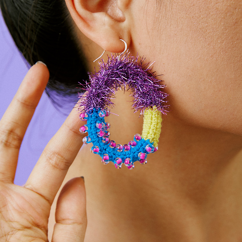 O popping candy earrings