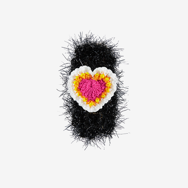 Hand-Crocheted | love Hair Clip- Artisan Hand-Crocheted--feeky-Unique Sustainable Fashion