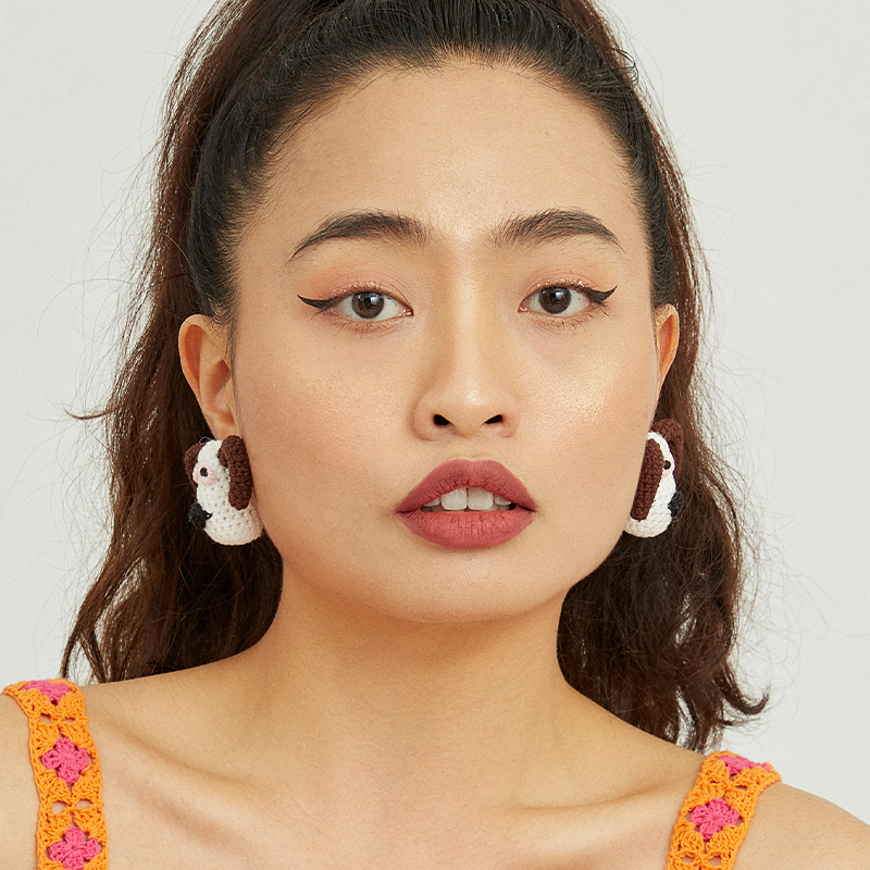 Dog earrings
