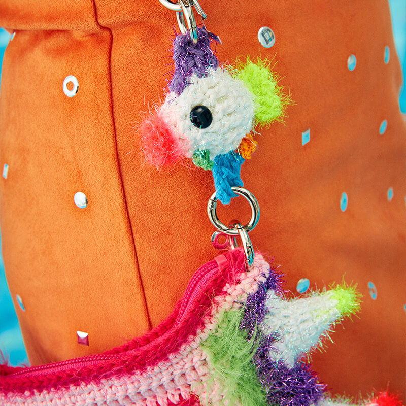Colorful Crochet Multi-Function Bag