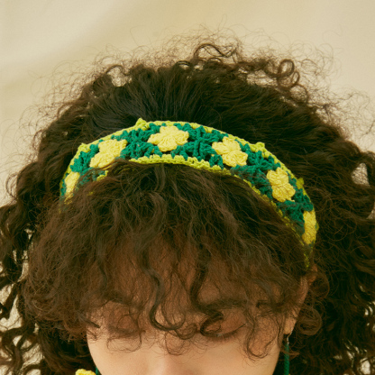 Rapeseed flower headband