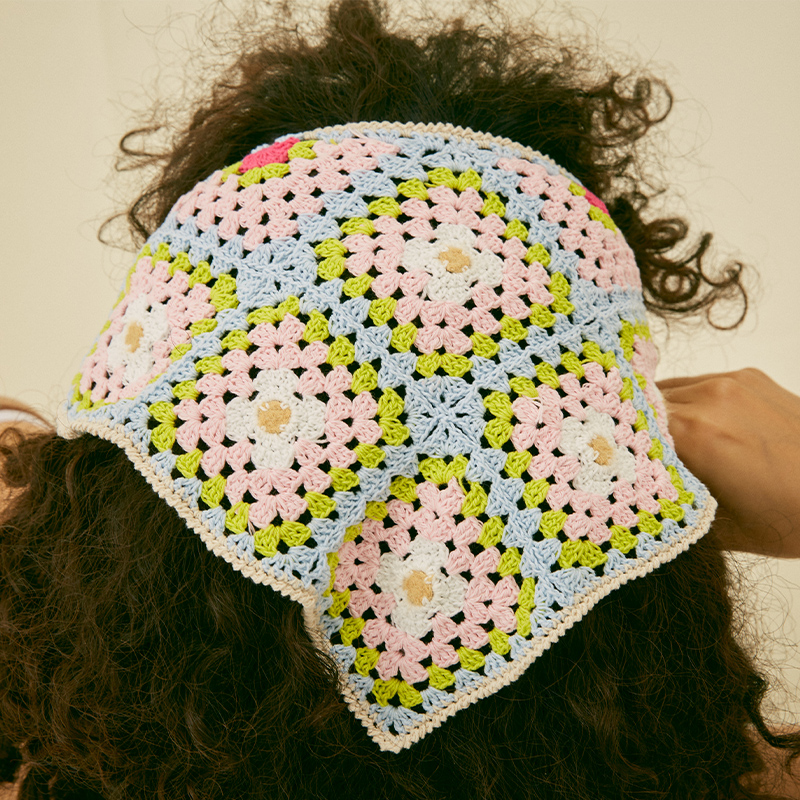 handmade jewelry  unique accessories Taiping flower  headscarf-feeky