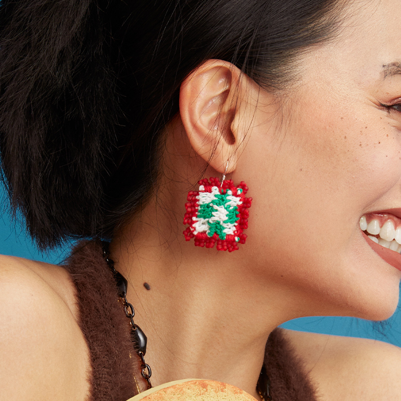 Square vintage earrings