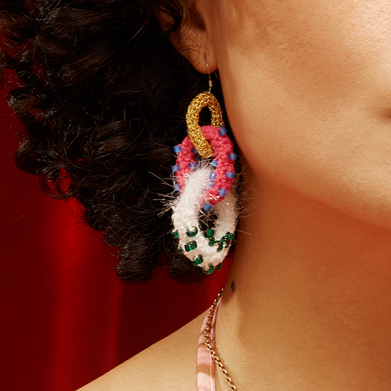 handmade jewelry  unique accessories Hoop earrings-feeky