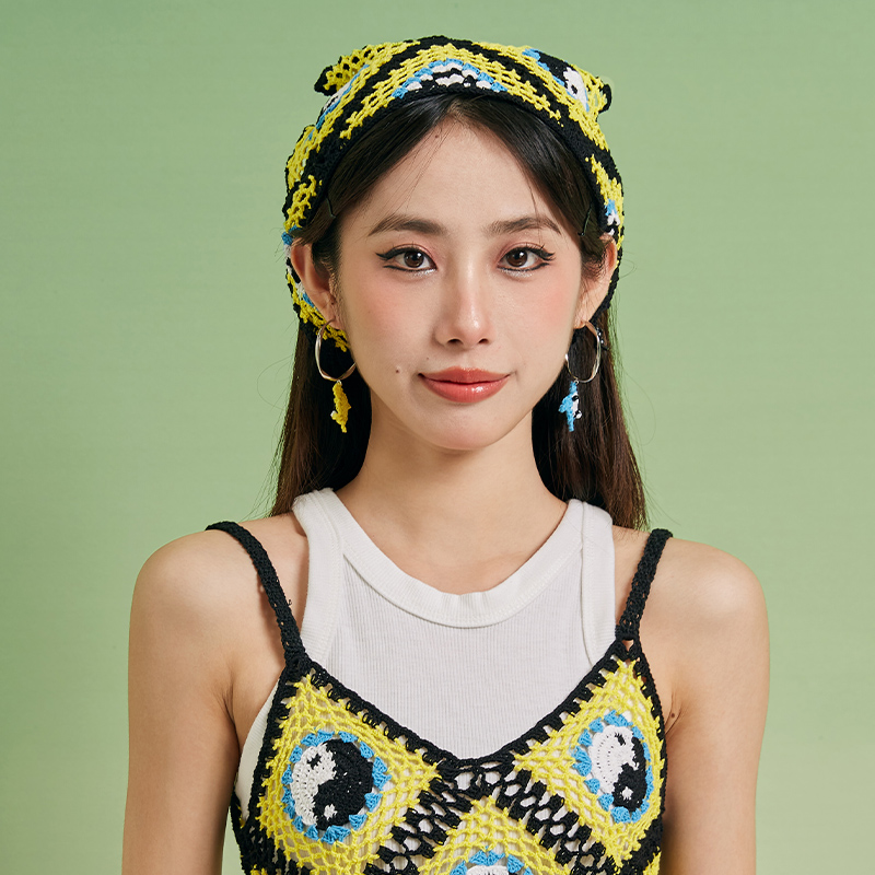 handmade jewelry  unique accessories Tai Chi headscarf-feeky