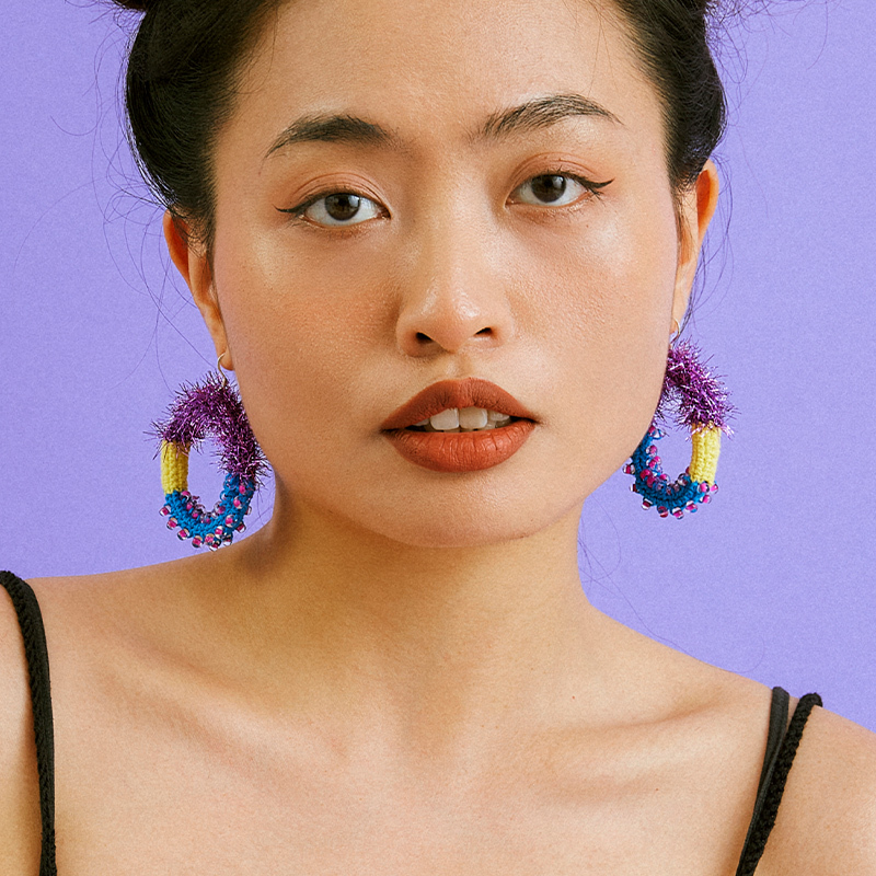O popping candy earrings
