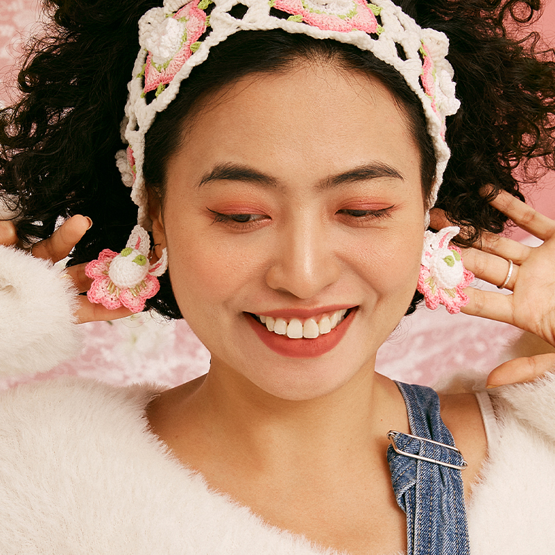 Sakura Rabbit Earrings