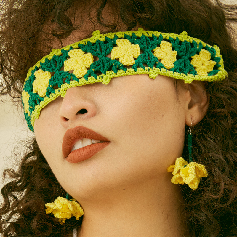 handmade jewelry  unique accessories Rapeseed flower headband-feeky