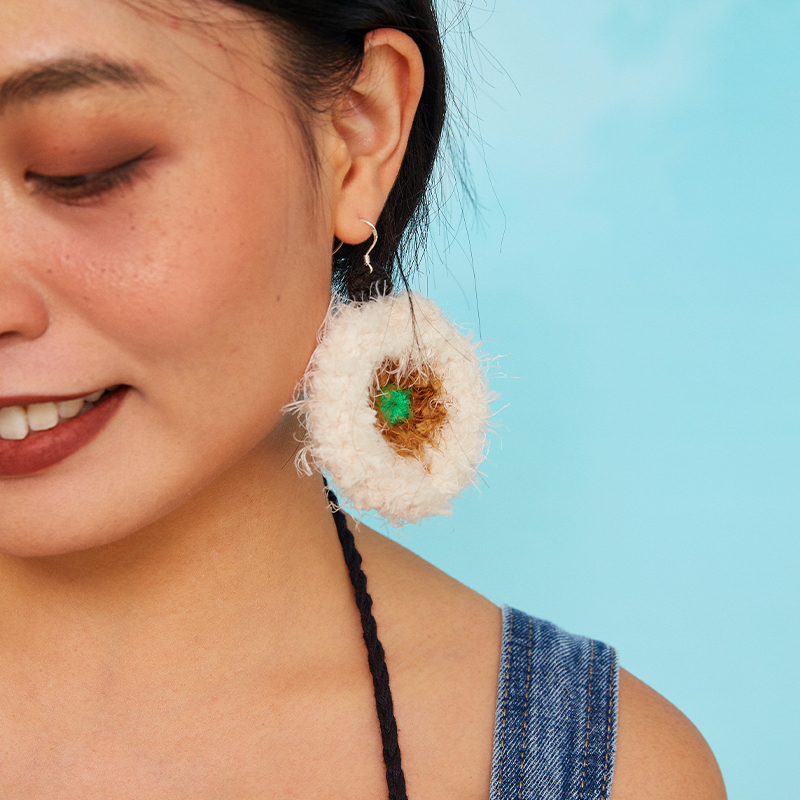 Soft hoop earrings