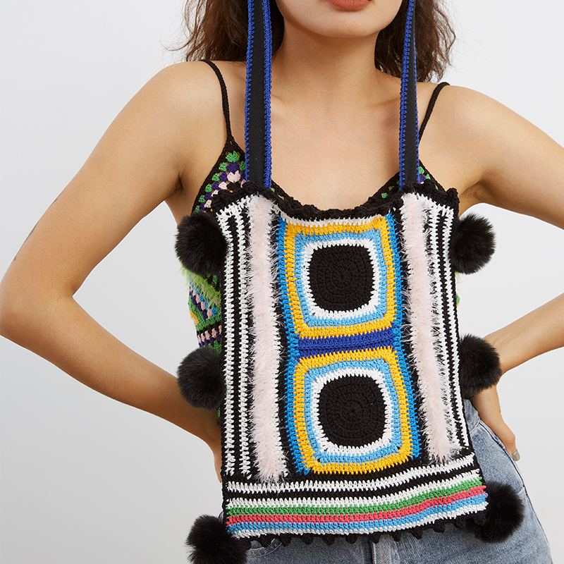 handmade jewelry  unique accessories Crossbody bag-feekyhand crochet,Environmental friendly,crocheted with cotton and linen thread,Fashion items