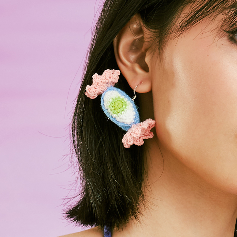Candy eye earrings