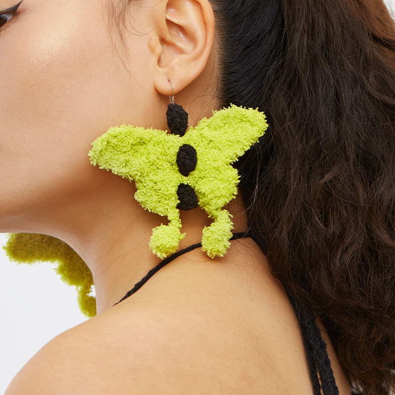 handmade jewelry  unique accessories Vintage Butterfly Earrings-feeky