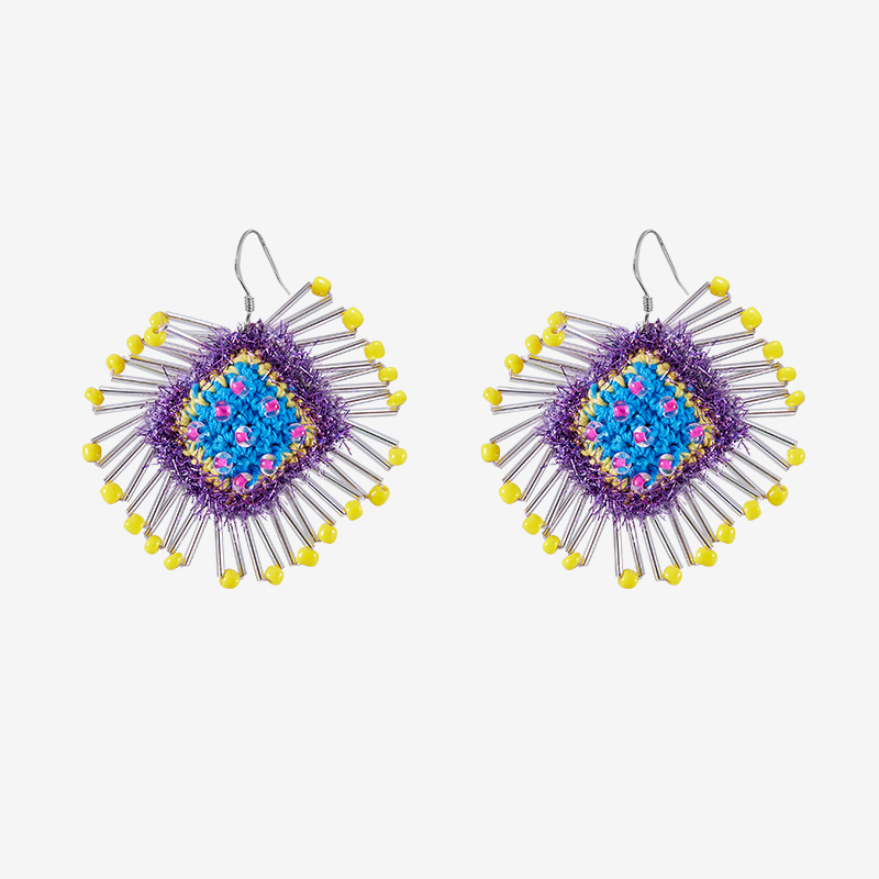 Handmade fashion earrings Exploding popping candy earrings-feeky