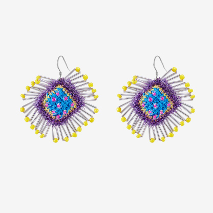 Exploding popping candy earrings