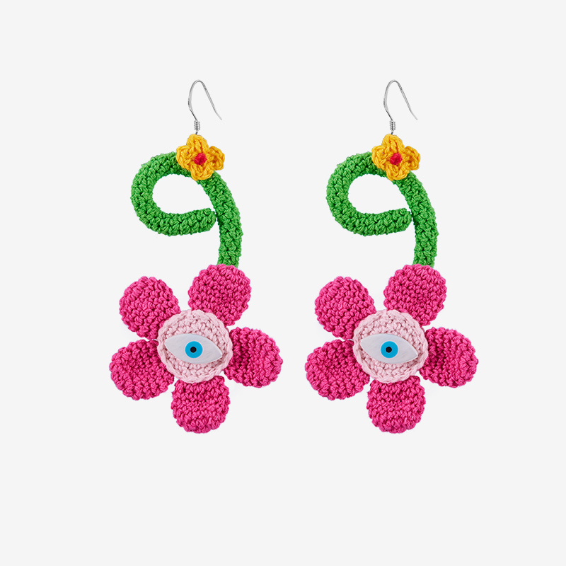 Handmade fashion earrings Flower earrings-feeky