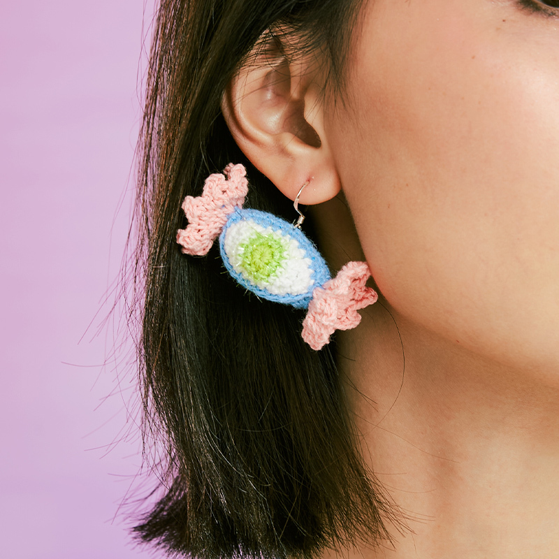 Candy eye earrings