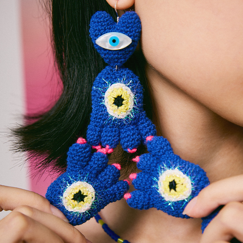 Weird foot earrings