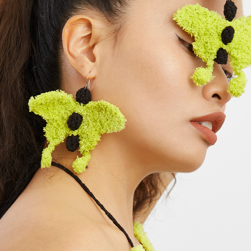 handmade jewelry  unique accessories Vintage Butterfly Earrings-feeky