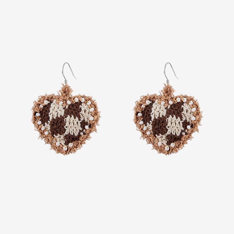 Handmade fashion earrings Heart earrings-feeky