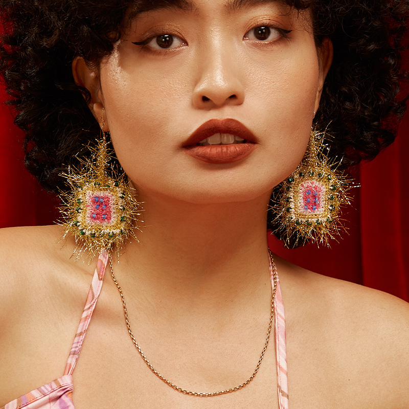 Square earrings