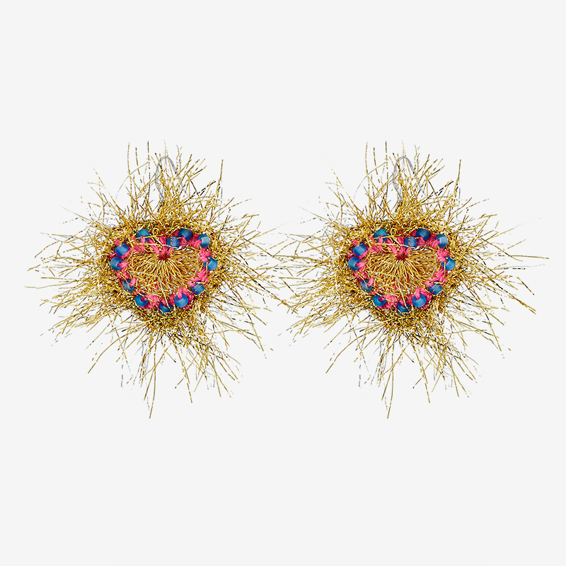 handmade jewelry  unique accessories Love Fireworks Earrings-feeky