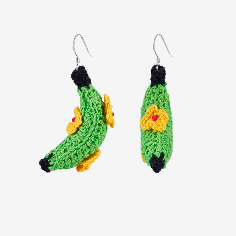 handmade jewelry  unique accessories Banana earrings-feeky