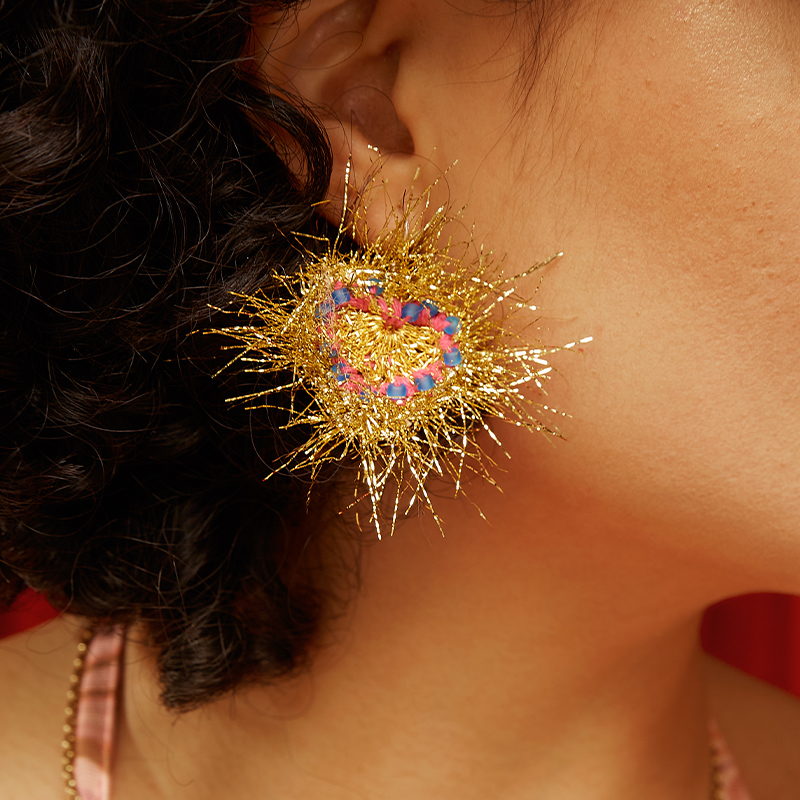 handmade jewelry  unique accessories Love Fireworks Earrings-feeky