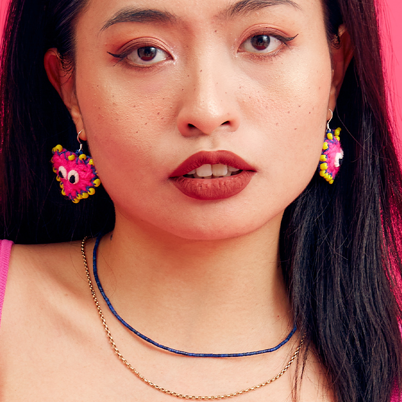 handmade jewelry  unique accessories love earrings-feeky