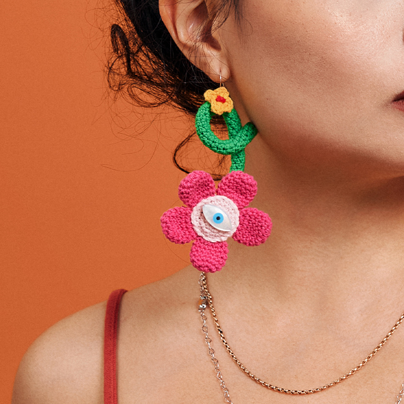 Flower earrings