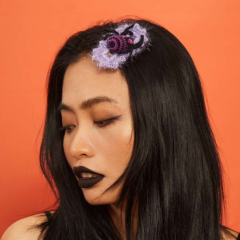handmade jewelry  unique accessories Spider Hair Clip-feeky