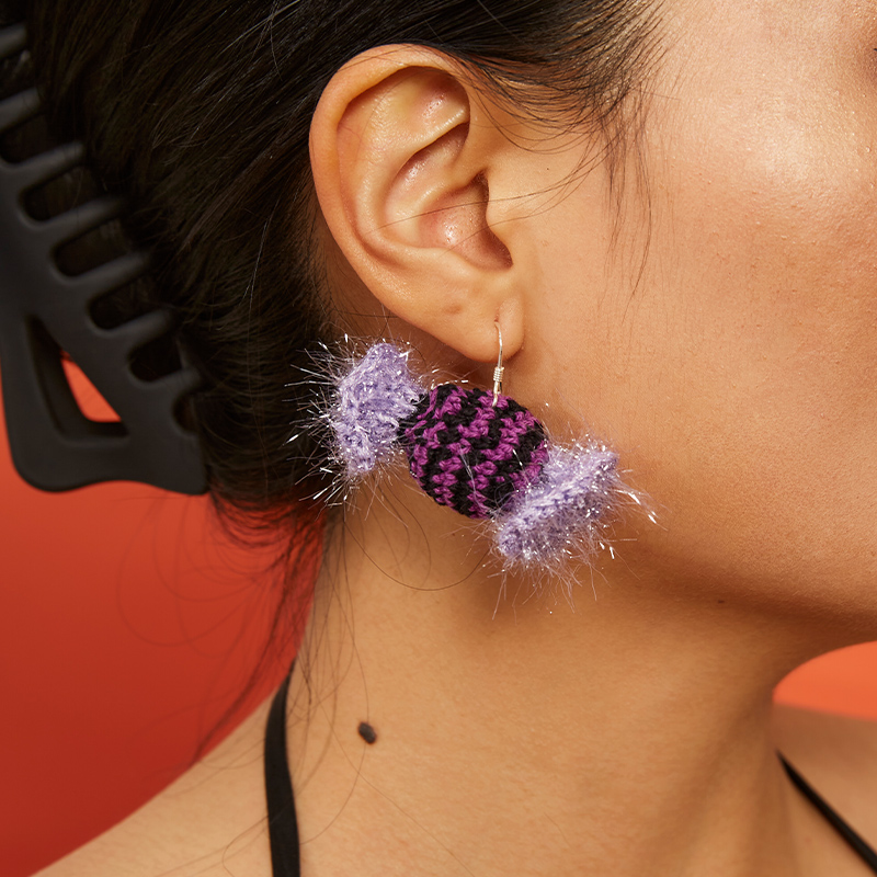 handmade jewelry  unique accessories Candy earrings-feeky