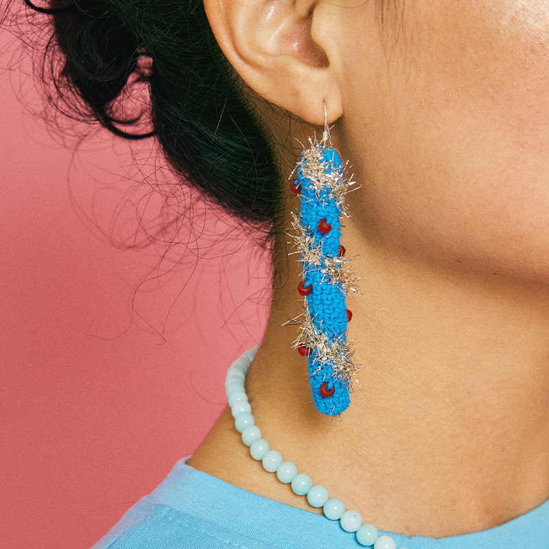 handmade jewelry  unique accessories Candy earrings-feeky