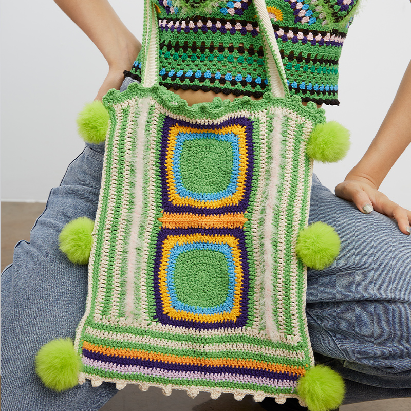 handmade jewelry  unique accessories Crossbody bag-feekyhand crochet,Environmental friendly,crocheted with cotton and linen thread,Fashion items