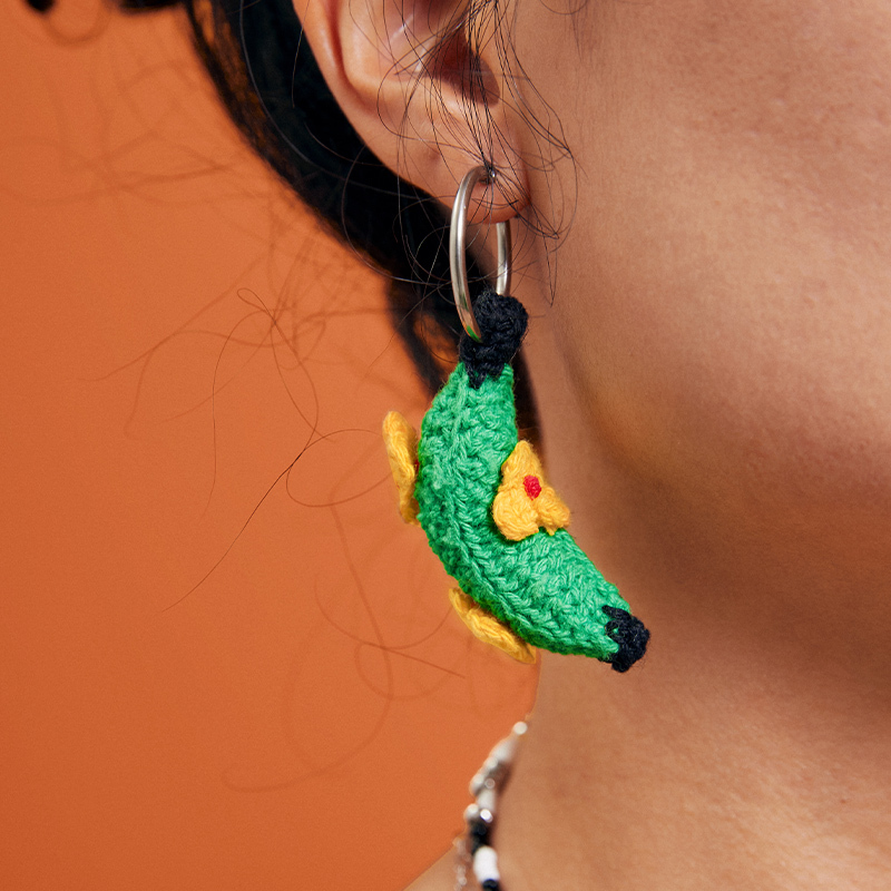 Banana earrings
