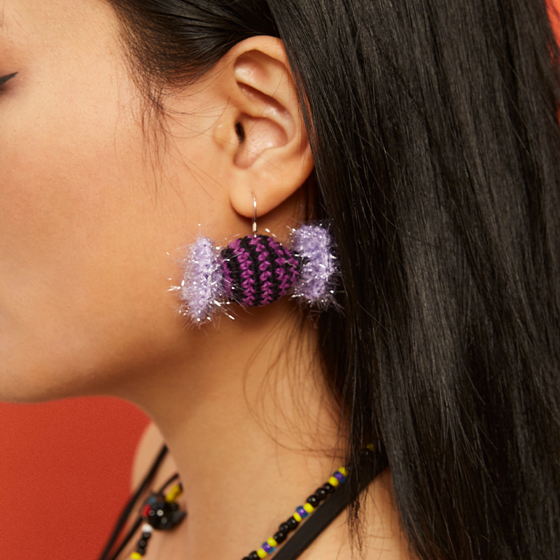 handmade jewelry  unique accessories Candy earrings-feeky