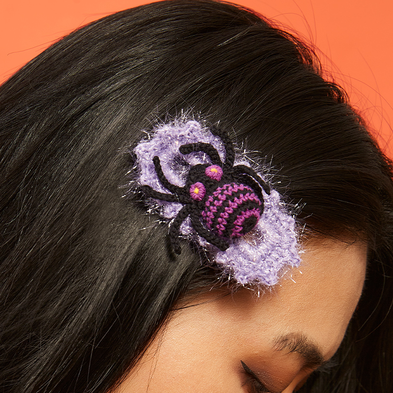 handmade jewelry  unique accessories Spider Hair Clip-feeky
