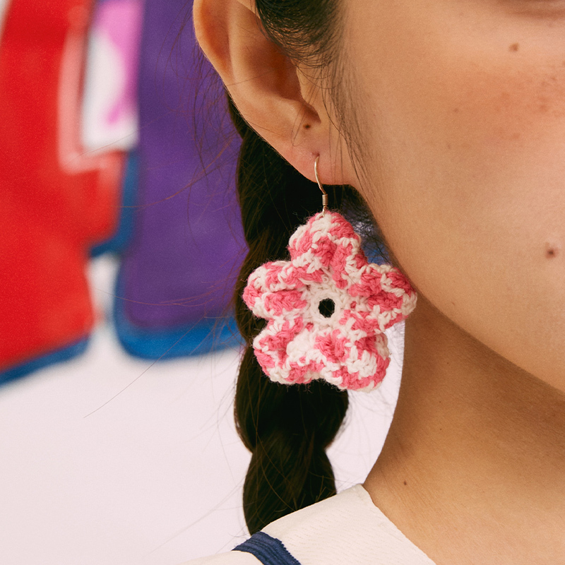 Bubble flower earrings