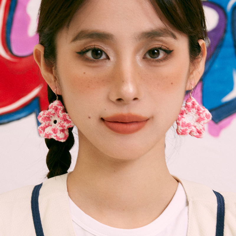 Bubble flower earrings