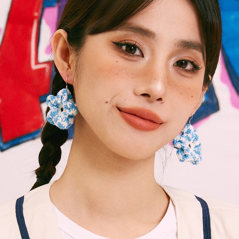 Bubble flower earrings