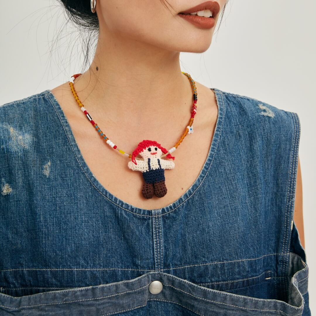 handmade jewelry  unique accessories Cute Girls Necklace-feeky