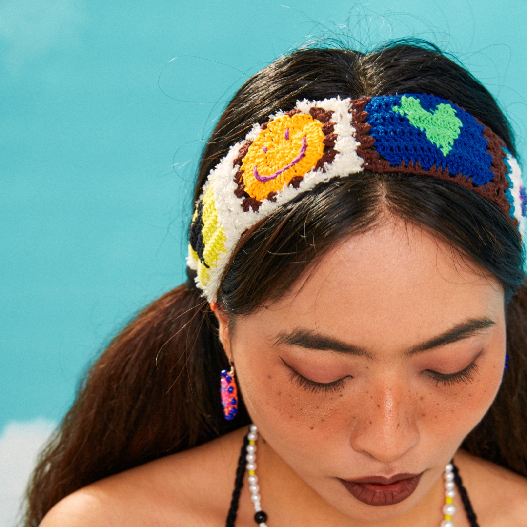 handmade jewelry  unique accessories Love smiling face  headband-feeky